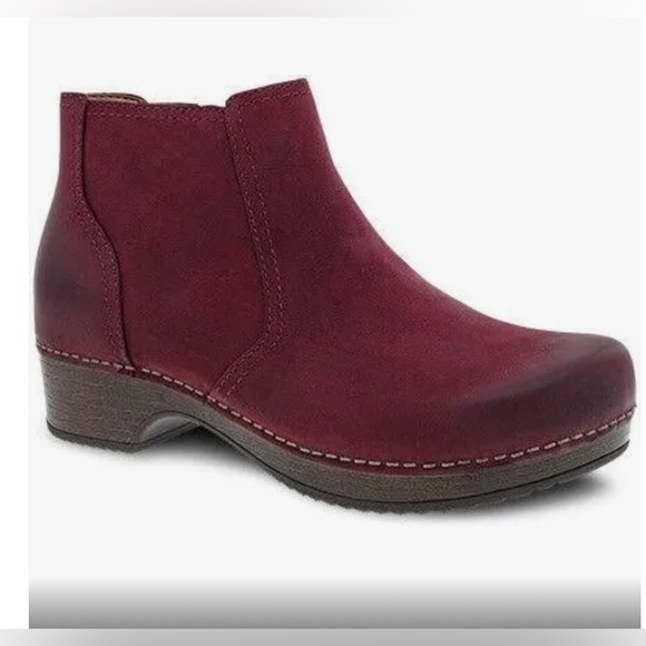 Dansko Barbara in Burgundy or Burnished Wine Nubuck Women’s size 11.5 or EU 42 - Picture 5 of 8